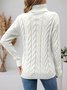 Women Plain Long Sleeve Comfy Casual Sweater