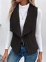 Plain Casual Regular Fit New Autumn And Winter Fashion Casual Simple Sleeveless Versatile Jacket Vest