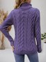 Women Plain Long Sleeve Comfy Casual Sweater
