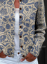 Women Floral Long Sleeve Comfy Vintage Printing Cardigan