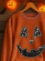 Vintage Crew Neck Halloween Sweatshirt