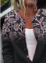 Women Knitted Floral Long Sleeve Comfy Vintage Cardigan