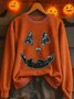 Vintage Crew Neck Halloween Sweatshirt