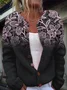 Women Knitted Floral Long Sleeve Comfy Vintage Cardigan