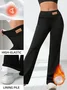 Women Plain Long Pants Casual Winter Trousers