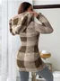 Women Spring/Fall Outerwear Casual Geometric Long Sleeve Hoodie Jacket