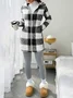 Women Spring/Fall Outerwear Casual Geometric Long Sleeve Hoodie Jacket