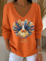 Vintage V Neck Turkey Hoodie