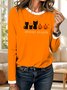 Vintage Animal Crew Neck Long Sleeve T-shirt