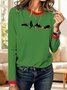Vintage Animal Crew Neck Long Sleeve T-shirt