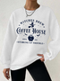 Casual Crew Neck Halloween Sweatshirt