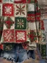 Casual Crew Neck Christmas Sweatshirt Printing