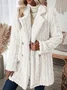 Women Winter Outerwear Casual Plain Long Sleeve Jacket