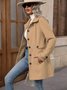 Women Spring/Fall Outerwear Casual Plain Long Sleeve Shawl Collar Jacket