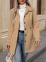 Women Spring/Fall Outerwear Casual Plain Long Sleeve Shawl Collar Jacket