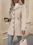 Women Spring/Fall Outerwear Casual Plain Long Sleeve Shawl Collar Jacket