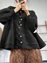 Women Multicolor Block Long Sleeve Comfy Vintage Cardigan
