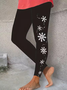 Women Christmas Casual All Season Printing Long Leggings