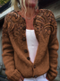 Women Floral Long Sleeve Comfy Vintage Printing Cardigan