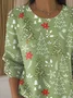 Women Christmas Long Sleeve Comfy Casual Printing Sweater
