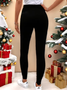 Women Christmas Casual All Season Printing Long Leggings