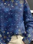 Women Christmas Long Sleeve Comfy Vintage Printing Sweater