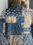 Women Abstract Long Sleeve Comfy Vintage Printing Sweater