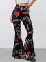 Women Striped Long Pants Casual Spring/Fall Trousers