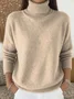 Women Plain Long Sleeve Comfy Vintage Sweater