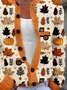 Women Maple Leaf Long Sleeve Comfy Vintage Printing Cardigan