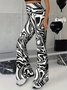 Women Striped Long Pants Casual Spring/Fall Trousers