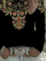 Casual Floral Crew Neck Long Sleeve T-shirt