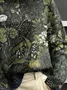 Women Floral Long Sleeve Comfy Vintage Printing Sweater
