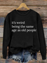 Casual Crew Neck Halloween Sweatshirt