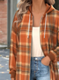 Vintage Hoodie Plaid Hoodie