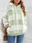 Vintage Hoodie Color Block Sweatshirt Printing