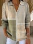 Women Geometric Long Sleeve Comfy Vintage Sweater