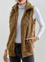 Polyester Cotton Stand Collar Elegant Vest