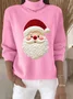 Women Santa Claus Long Sleeve Comfy Vintage Sweater