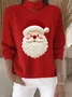 Women Santa Claus Long Sleeve Comfy Vintage Sweater