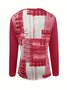 Casual Geometric Long Sleeve T-shirt