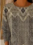 Women Abstract Long Sleeve Comfy Casual Printing Sweater