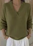 Women Plain Long Sleeve Comfy Casual Sweater
