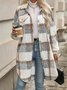 Women Spring/Fall Outerwear Casual Geometric Long Sleeve Shawl Collar Jacket