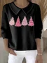 Women Christmas Long Sleeve Comfy Casual Printing Sweater