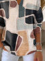 Women Abstract Long Sleeve Comfy Casual Printing Sweater