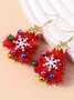Christmas Colorful Diy Jewelry Christmas Tree Bell Elk Earrings Personality Felt Earrings