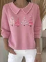 Women Christmas Long Sleeve Comfy Casual Printing Sweater