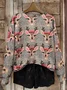 Women Christmas Long Sleeve Comfy Casual Printing Sweater