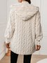 Women Spring/Fall Outerwear Casual Geometric Long Sleeve Hoodie Jacket